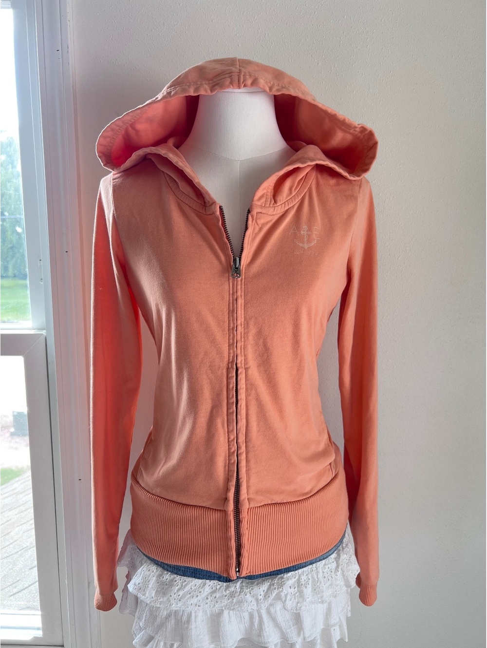 VTG American Eagle Peach Lightweight Hoodie